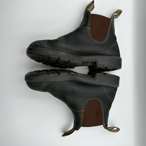 Blundstone #500 Leather Stout Brown Chelsea Boots 6.5 - Picture 3 of 13